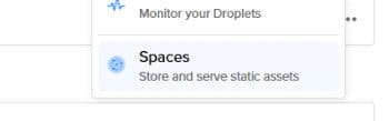 setup new spaces container